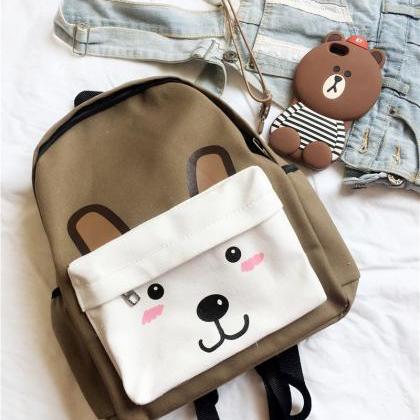 Cute Panda, Bear, Kitty Animal School Backpack