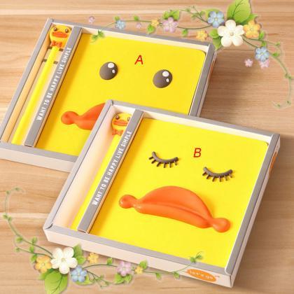 Cute B.duck 3d Notebook Pen Yellow Duck Cartoon..
