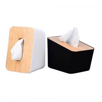 Simple Tissue Box Wooden Cover Paper Holder..