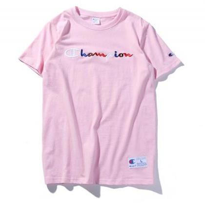 Champion Solid Color Rainbow Embroidery Classic..
