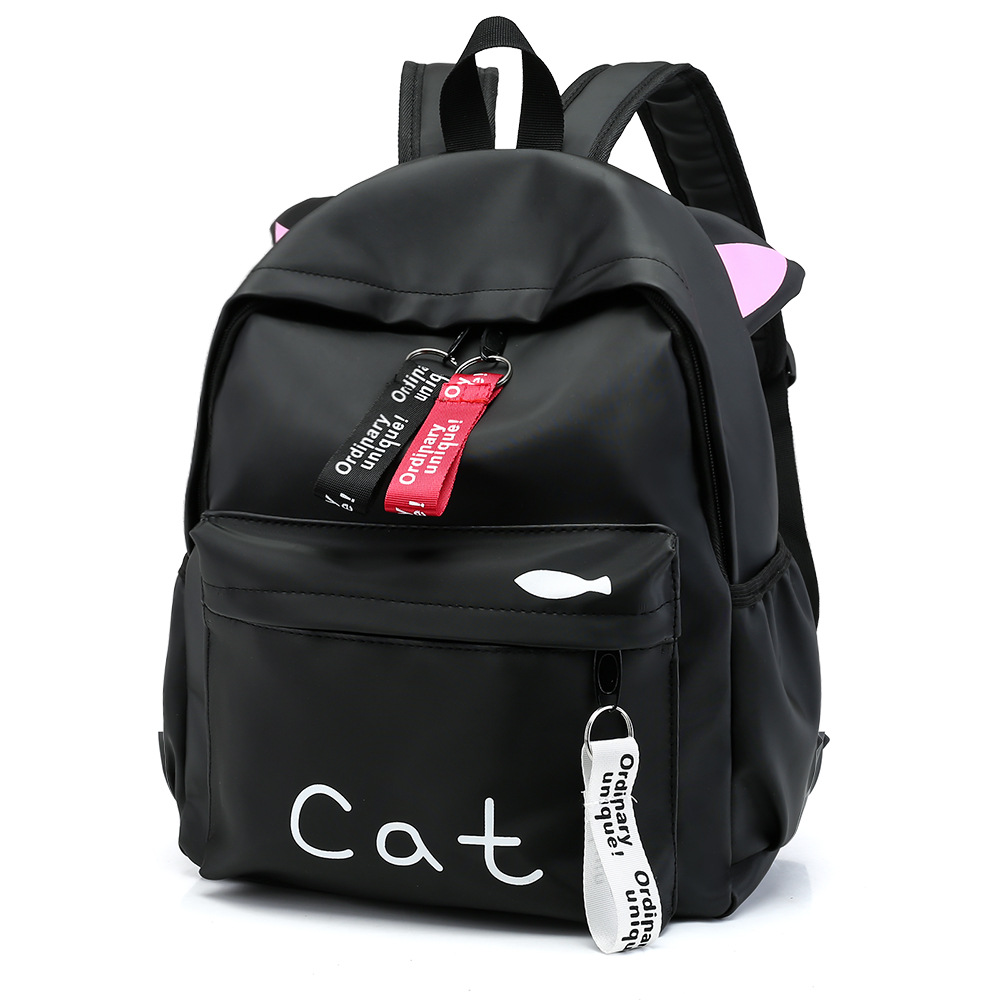 Fashion Cat Ear Backpack Cute Bear Cartoon High Capacity Student ...