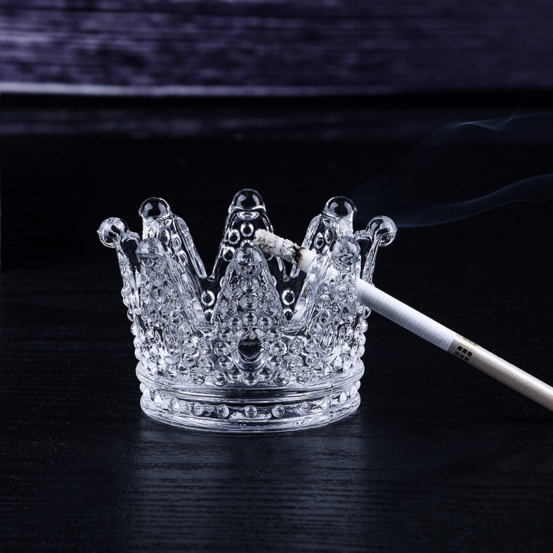 Crystal Crown Ashtray Creative Home Decoration Fashion Candlestick