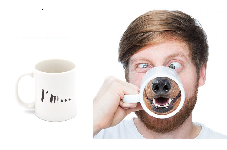 Creative Nose Piggy Mug Funny Dog Nose Cup Ceramic Mug Coffee Cup