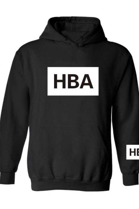 Unisex Hood By Air Hba Men And Women Couple Thickening Hooded Sweatshirts