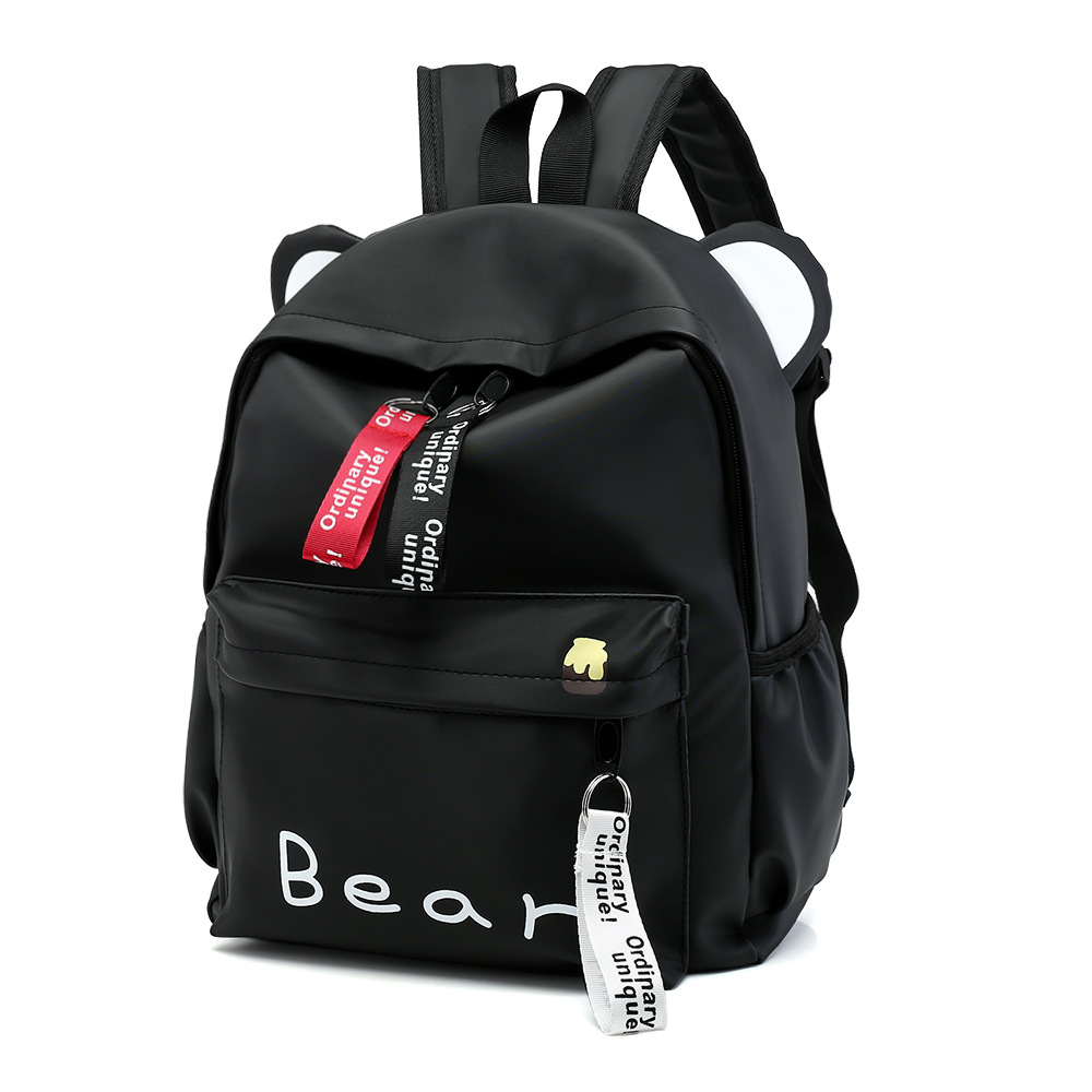 Fashion Cat Ear Backpack Cute Bear Cartoon High Capacity Student