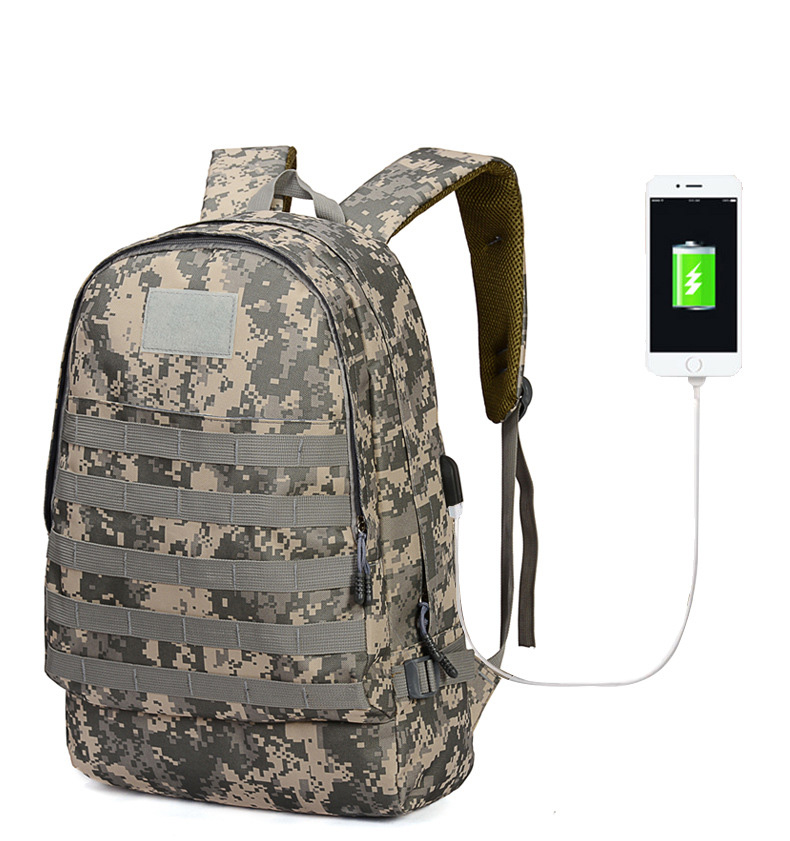 Pubg Camo Backpacks Usb Charging Backpack Waterproof Outdoor Backpack