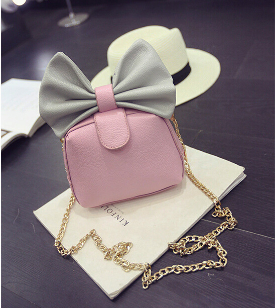 Sweet Lovely Bow Shoulder Chain Bag Messenger Small Bag on Luulla